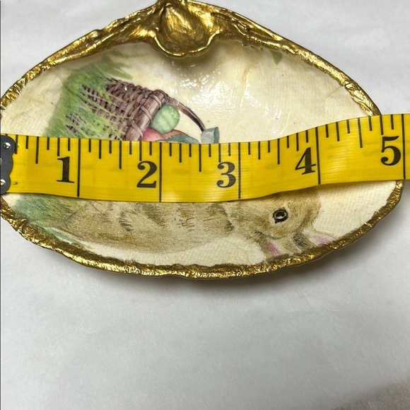 Handmade Decoupage Easter Trinket Dish Shell - Picture 5 of 8
